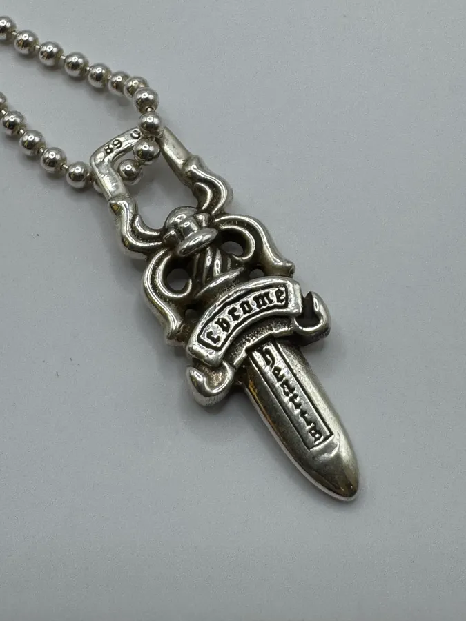 Chrome Hearts Small Dagger Silver Pendant - Image 7