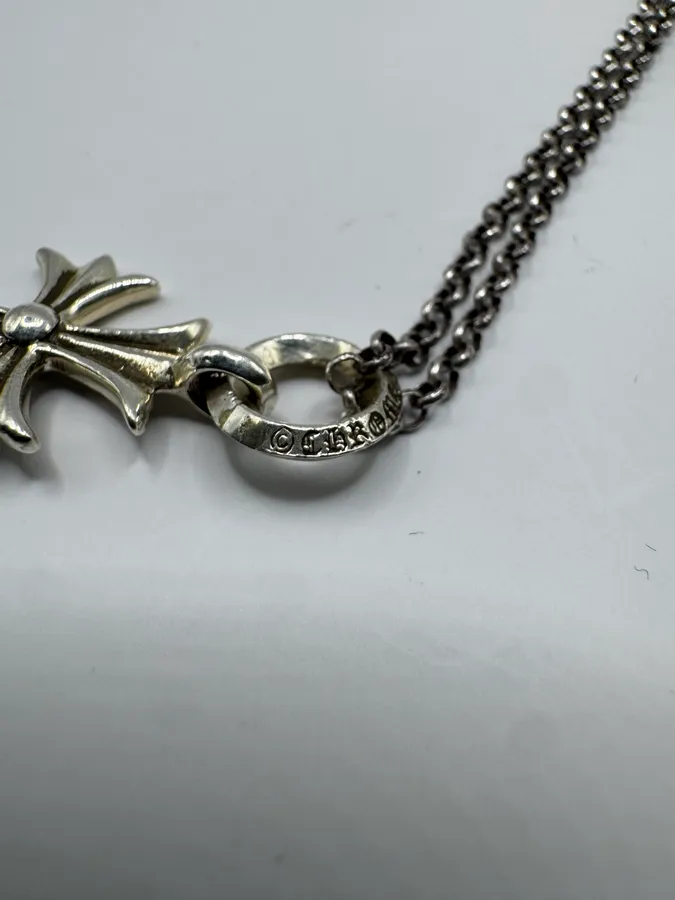 Chrome Hearts Tiny Cross Silver Pendant - Image 3