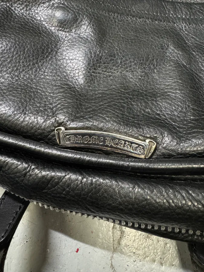 Chrome Hearts Tiny Gunslinger Strap Silver Daggers Black Leather Shoulder Bag - Image 14