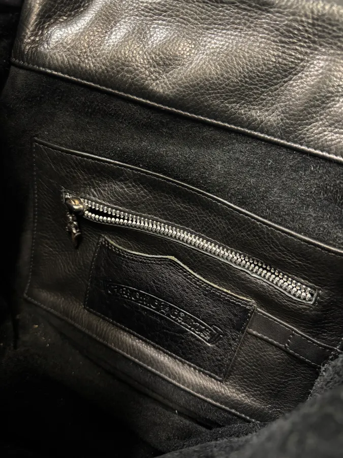 Chrome Hearts Tiny Gunslinger Strap Silver Daggers Black Leather Shoulder Bag - Image 20