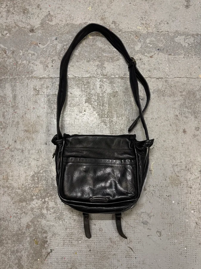 Chrome Hearts Tiny Gunslinger Strap Silver Daggers Black Leather Shoulder Bag - Image 7