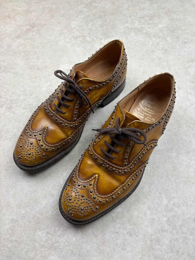 Church’s Studded Leather Derby Shoes - Image 3