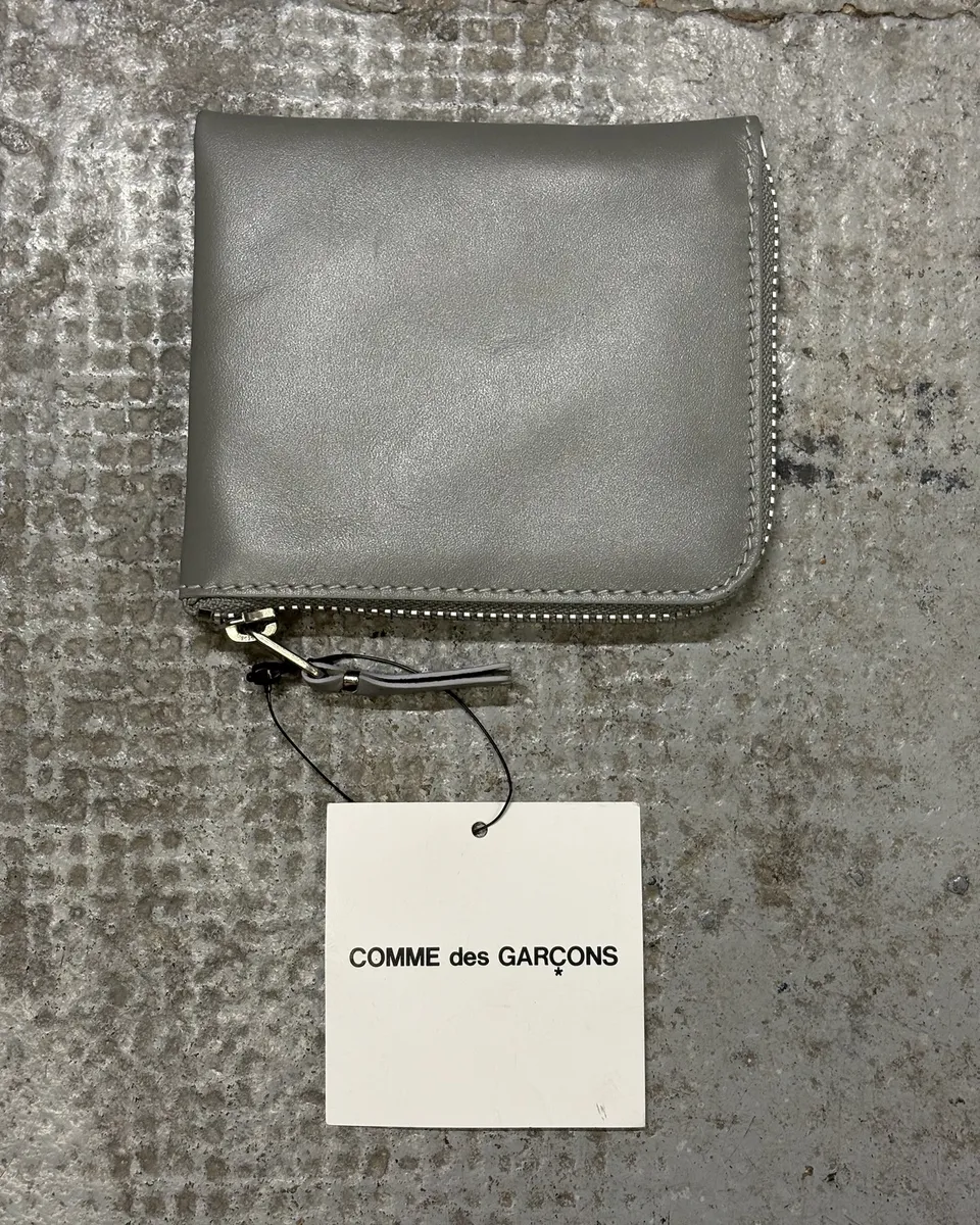 Comme des Garçons Grey Leather Wallet