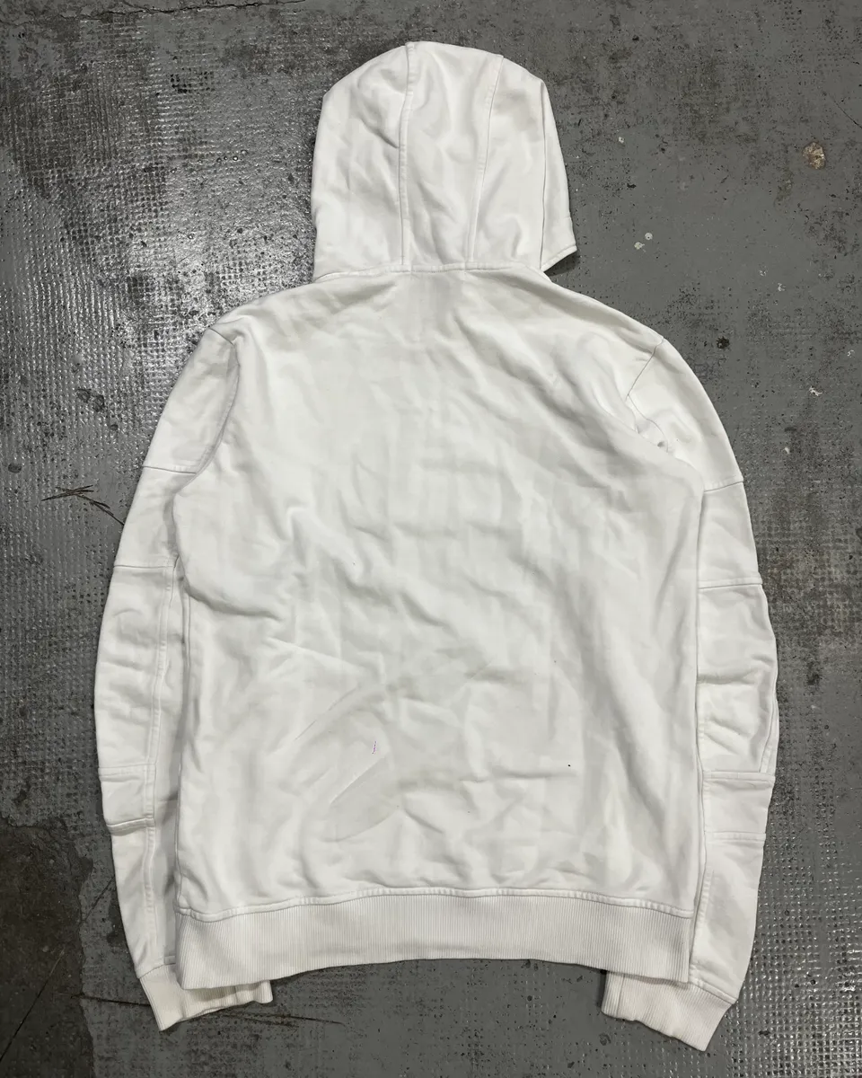 Comme des Garçons White Signature Hoodie - Image 7