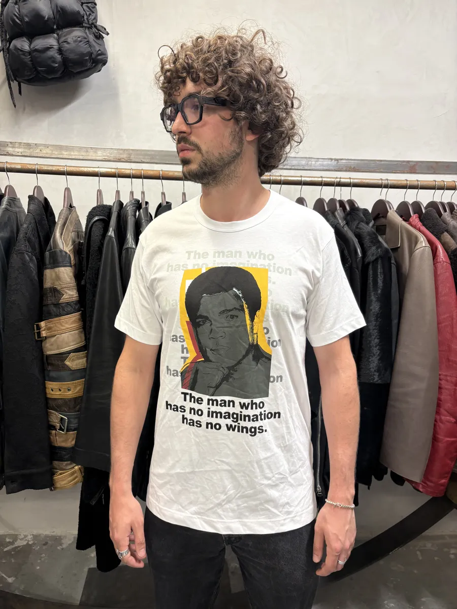 Comme des Garçons SHIRT Mohammed Ali White Tee-Shirt - Image 2