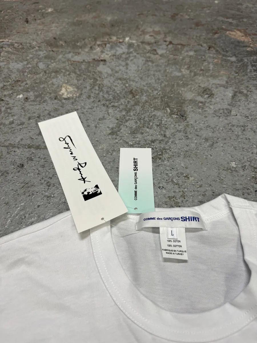 Comme des Garçons SHIRT Mohammed Ali White Tee-Shirt - Image 6