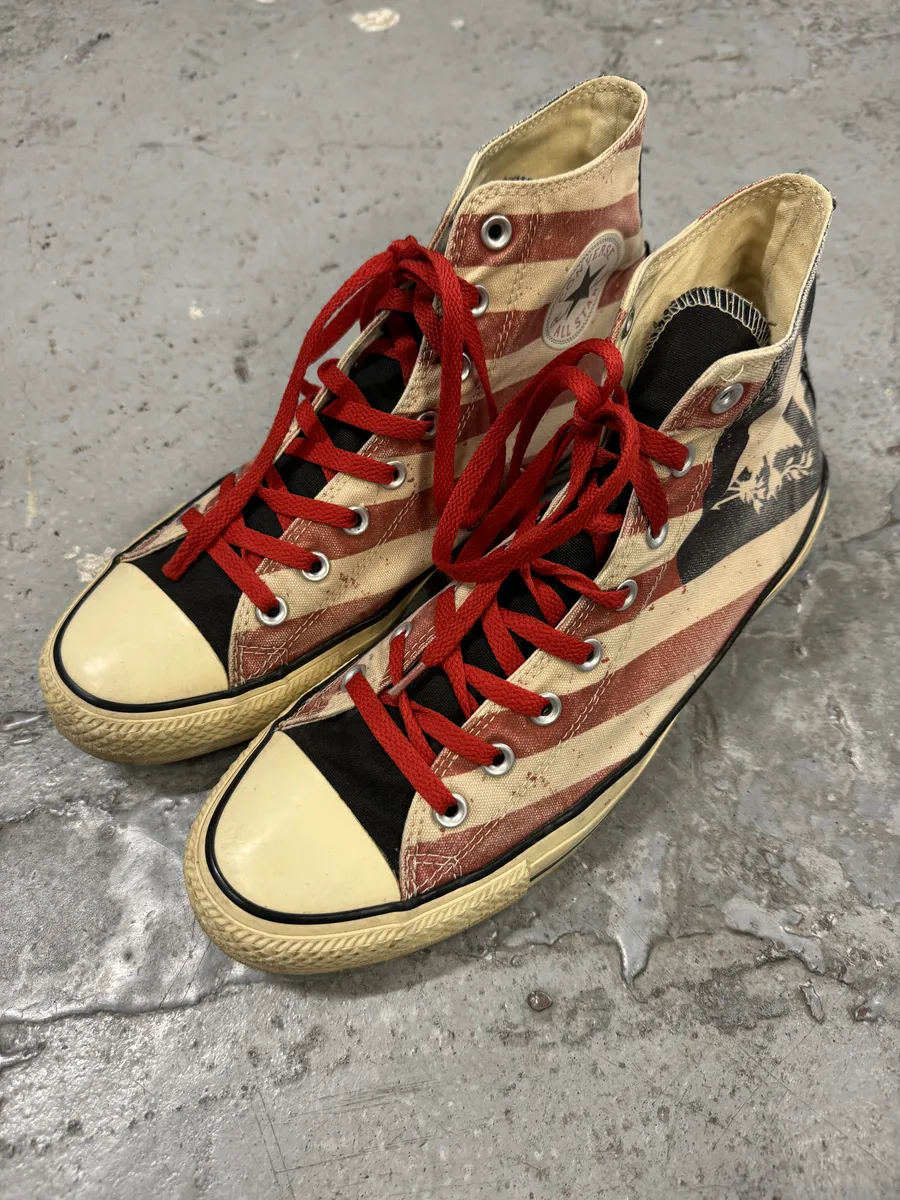 Converse USA Flag High Eagle Red & Blue Shoes - Image 2
