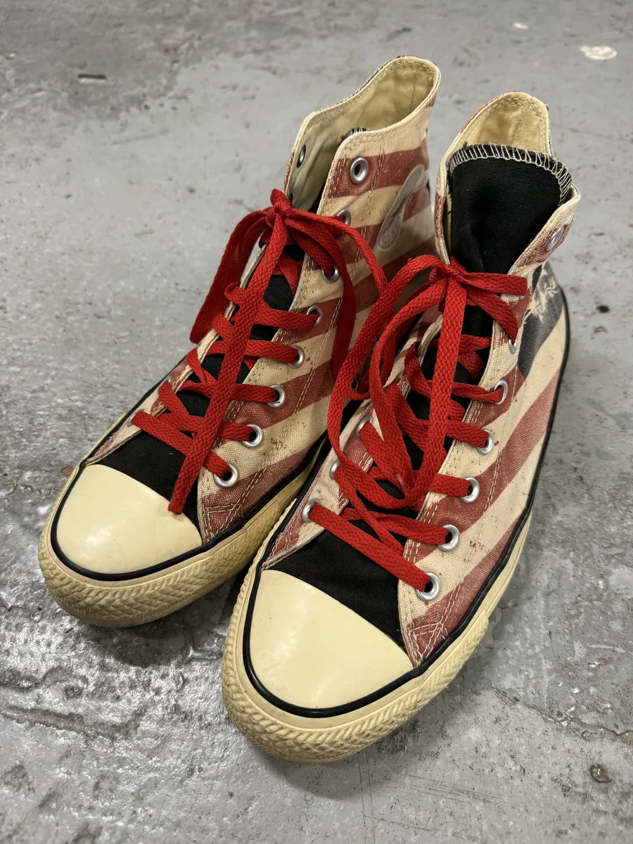 Converse USA Flag High Eagle Red & Blue Shoes - Image 3