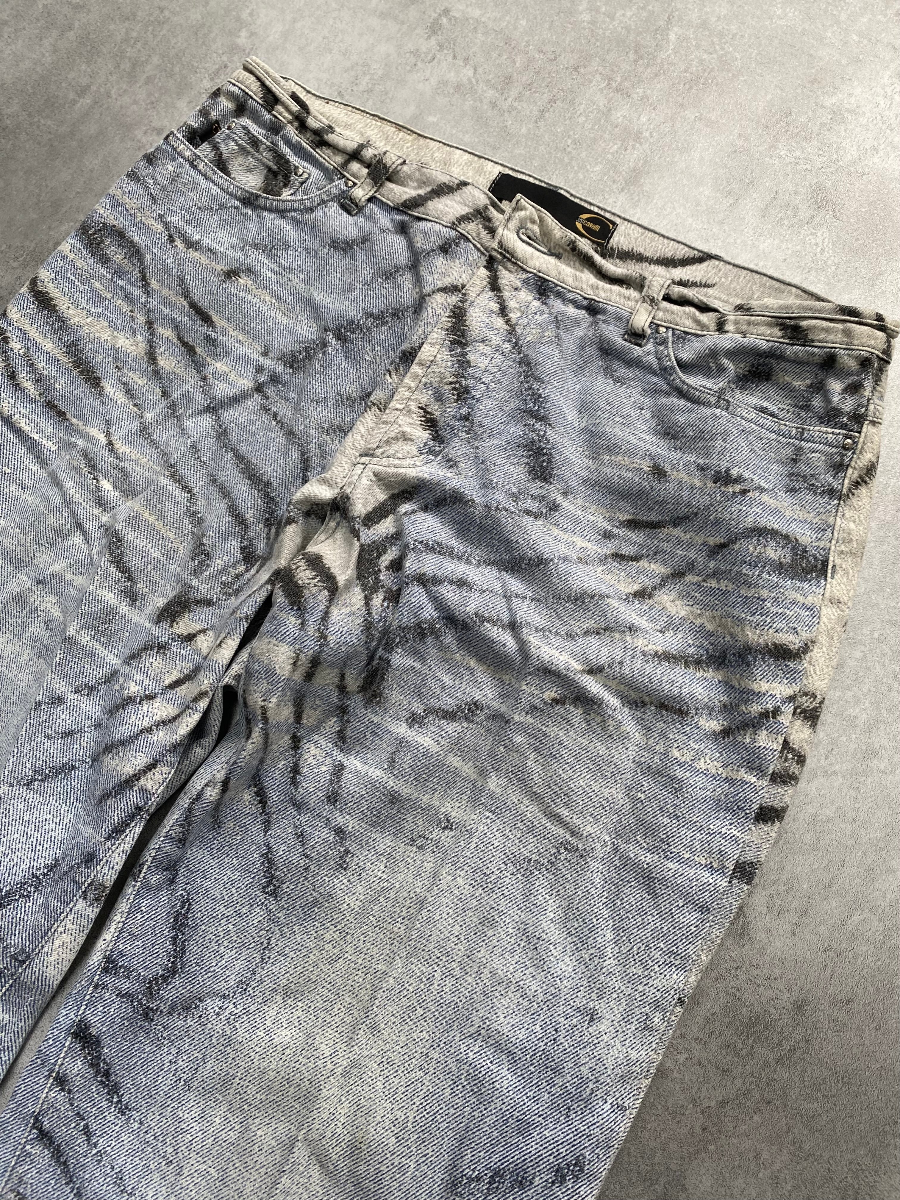 2002 Just Cavalli Safari Zebra Jeans - Image 2