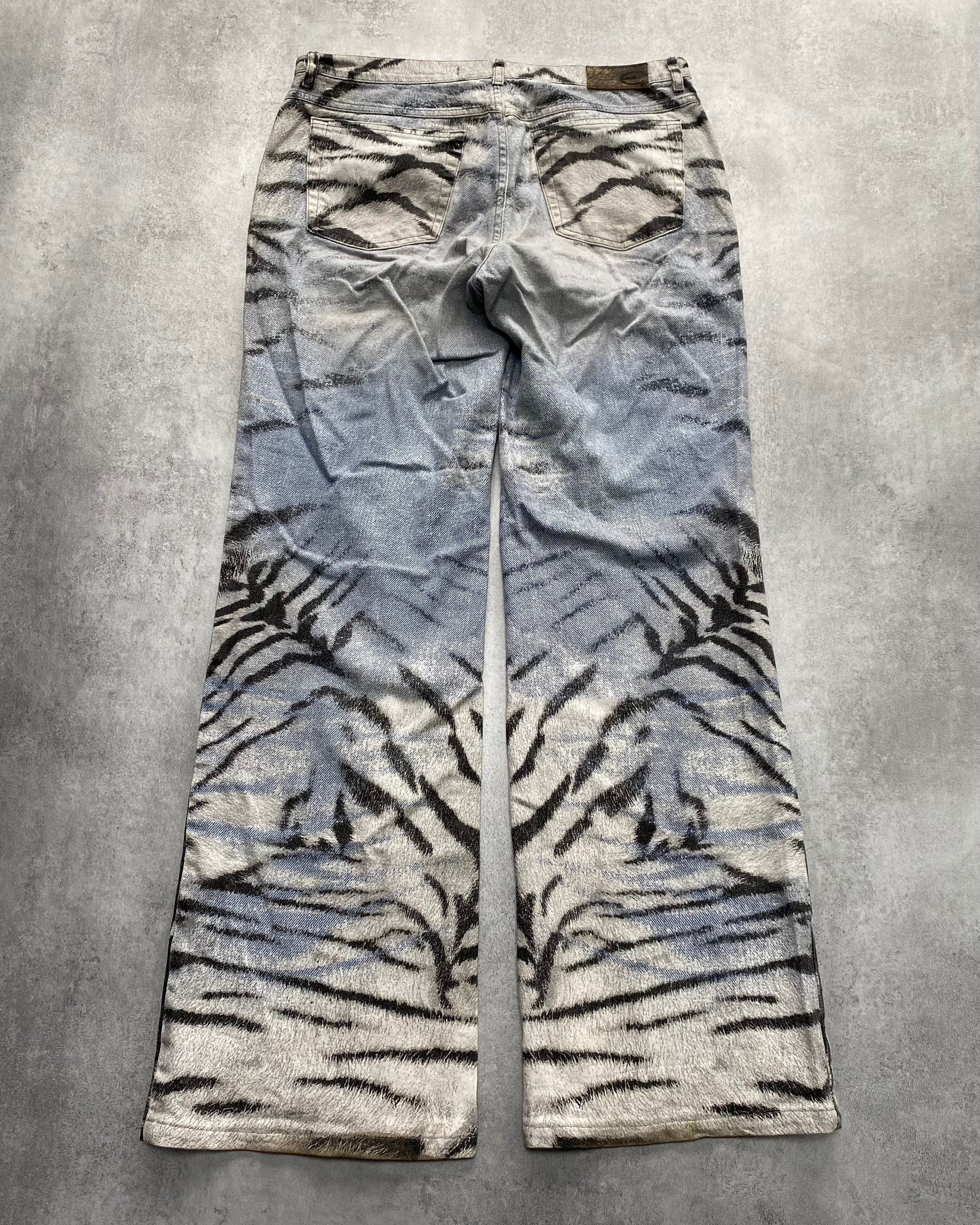 2002 Just Cavalli Safari Zebra Jeans - Image 3