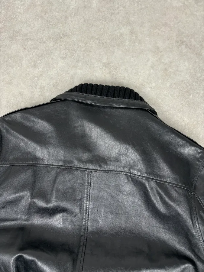 Daniele Alessandrini Black Leather Jacket - Image 6