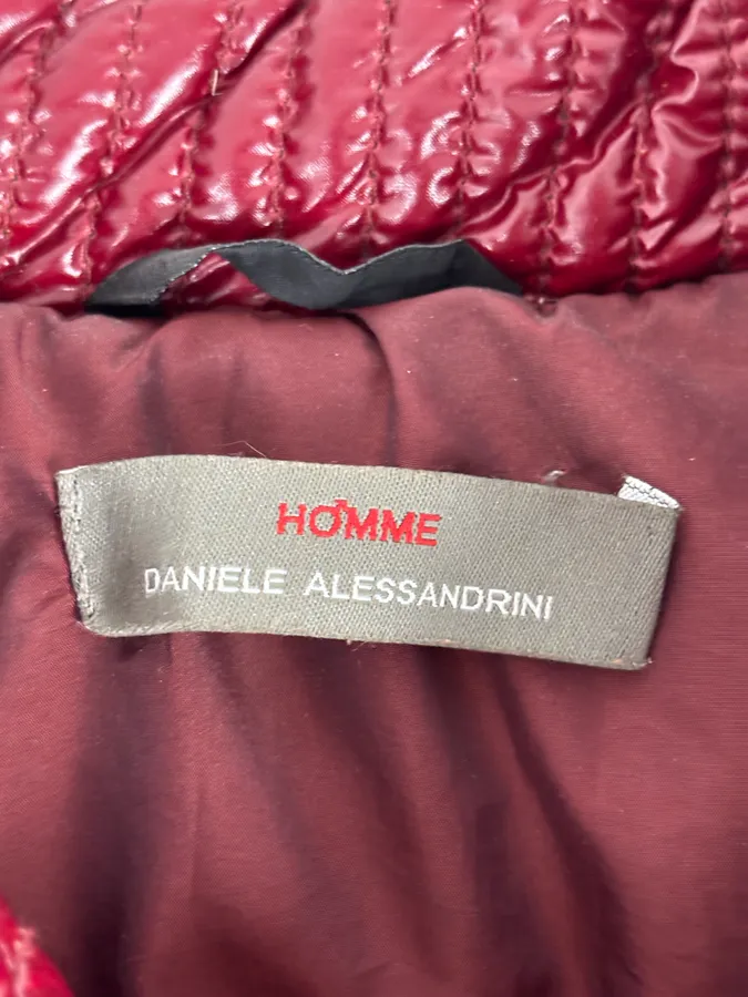 Daniele Alessandrini Bordeaux Nylon Quilted Jacket - Image 10
