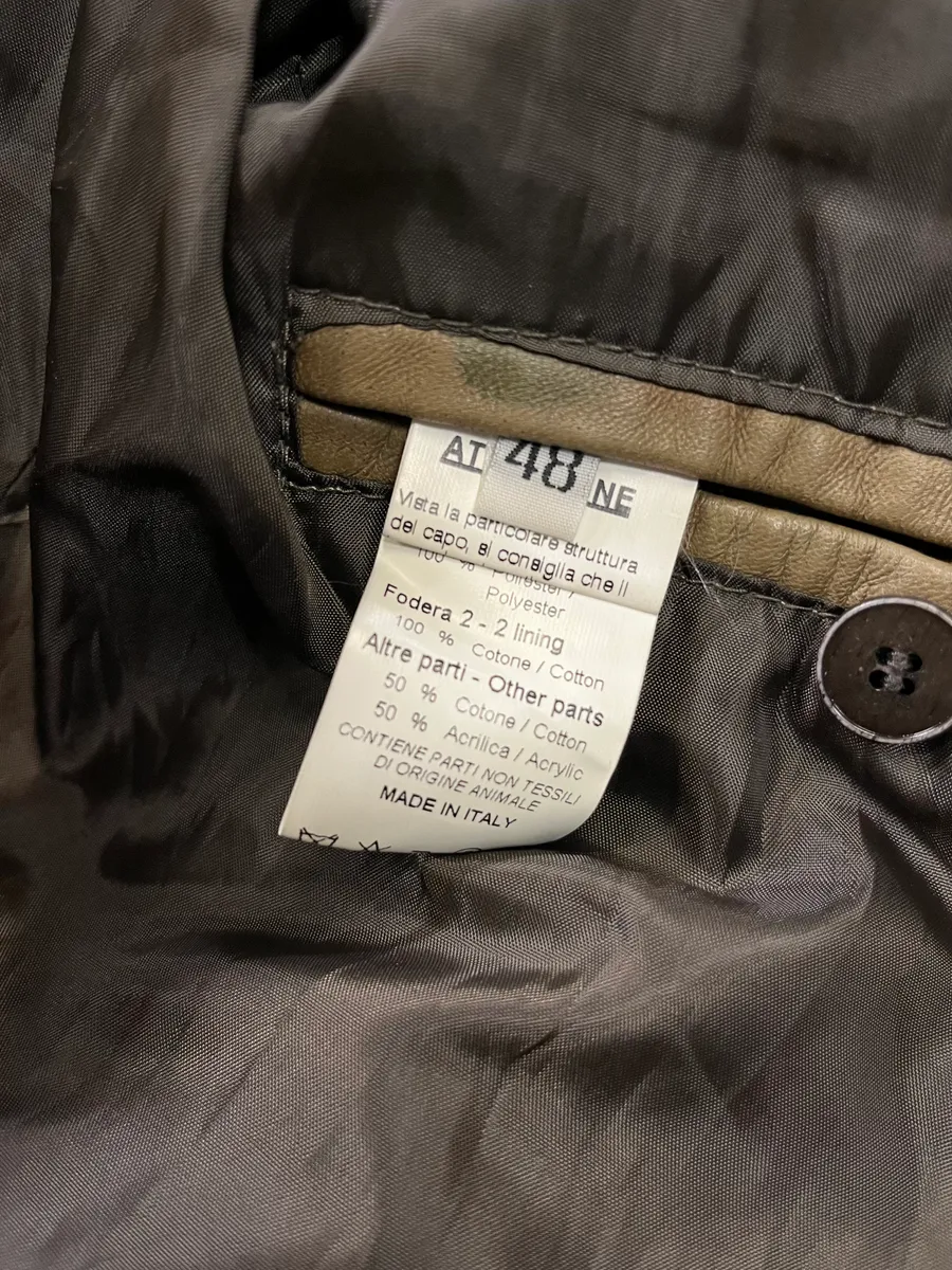 Daniele Alessandrini Brown Camo Leather Jacket - Image 10