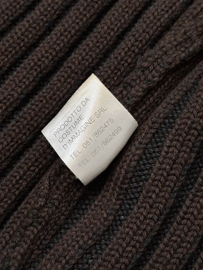 Daniele Alessandrini Brown Minimalist Zip-Up Sweater - Image 10