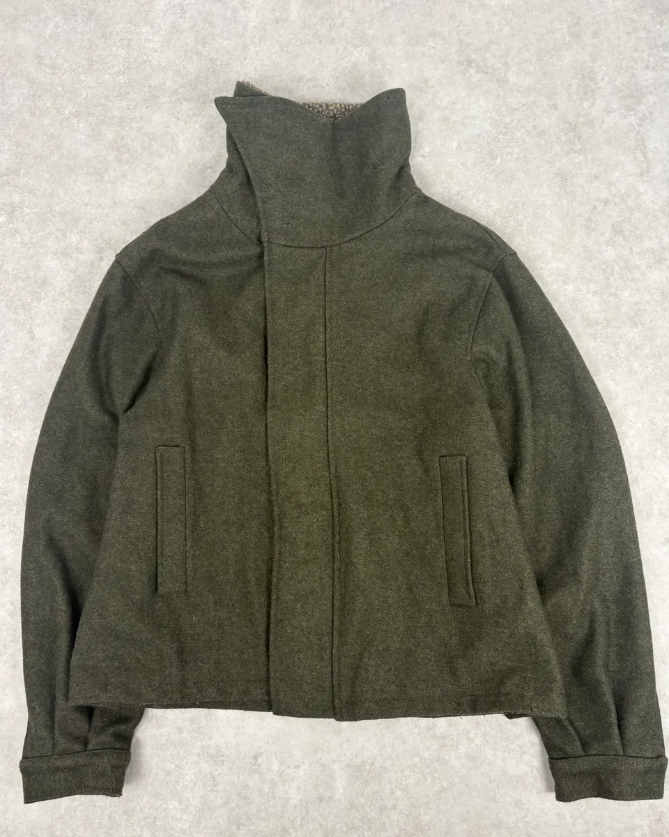 Daniele Alessandrini Dark Green Wool Jacket - Image 2
