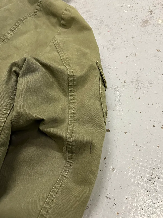 Daniele Alessandrini Multi-Pocket Khaki Hooded Jacket - Image 8