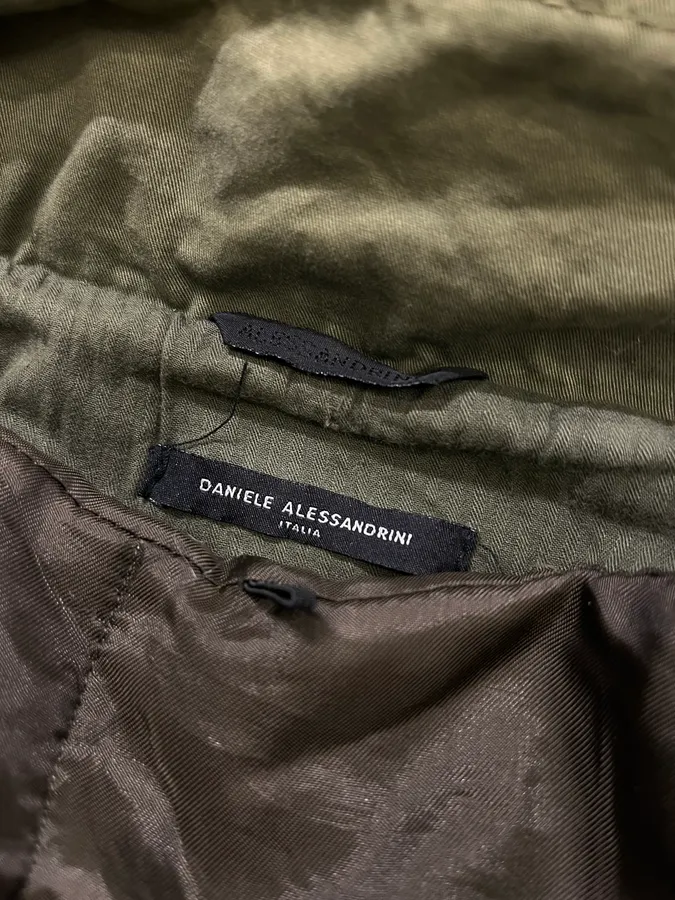 Daniele Alessandrini Multi-Pocket Khaki Hooded Jacket - Image 9
