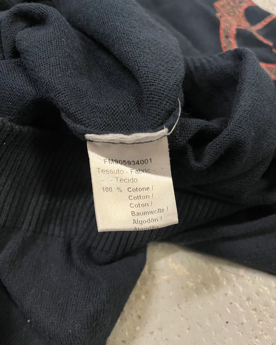 Daniele Alessandrini Ornament Harness Faded Black Sweater - Image 9