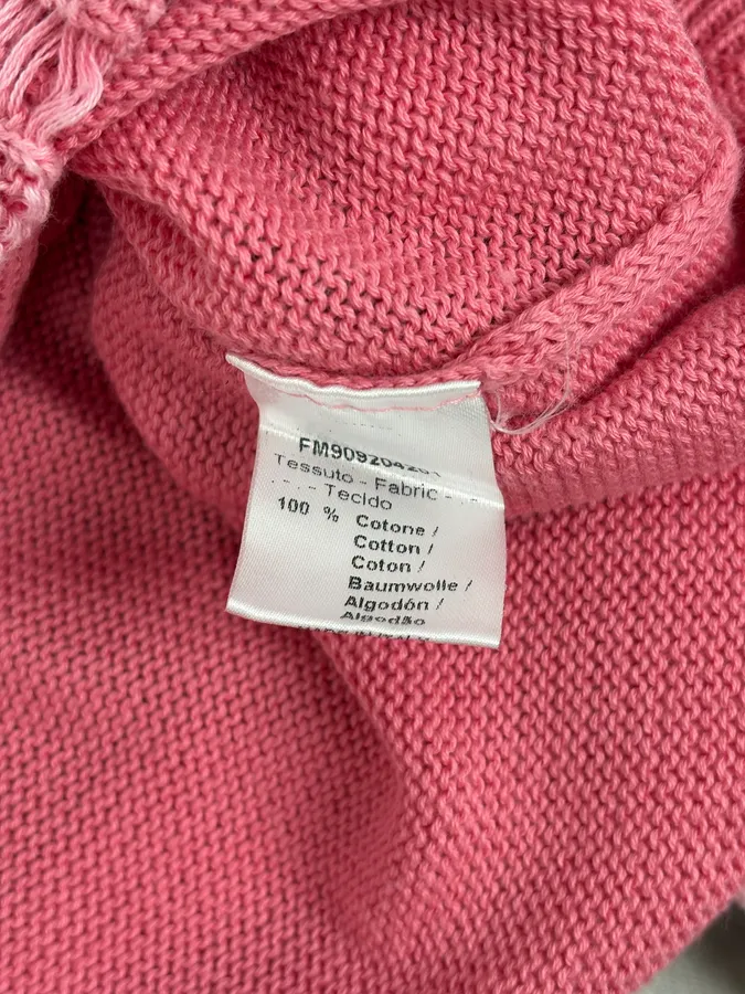 Daniele Alessandrini Pink Distressed Cardigan Sweater - Image 10