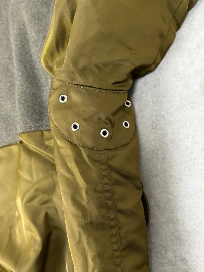 Diesel Aviator Green Nylon Bomber Jacket - Image 11