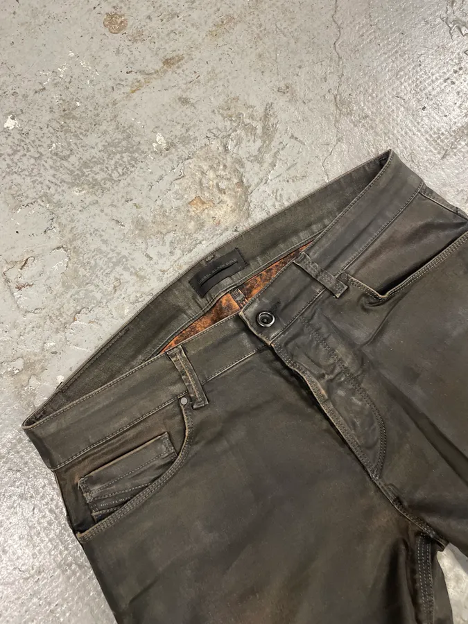 Diesel Black Gold Selvedge Slim Coated Denim - Image 5
