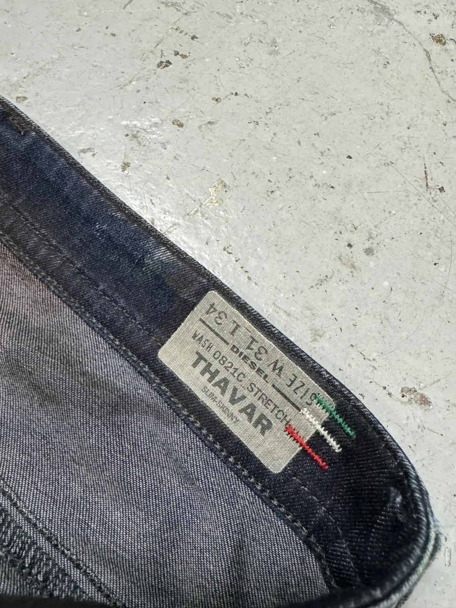 Diesel Black Label Blue Special Bleached Effect Slim Jeans - Image 12