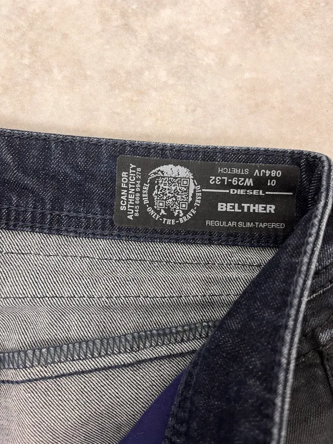 Diesel Black Waxed Slim Denim Jeans - Image 8