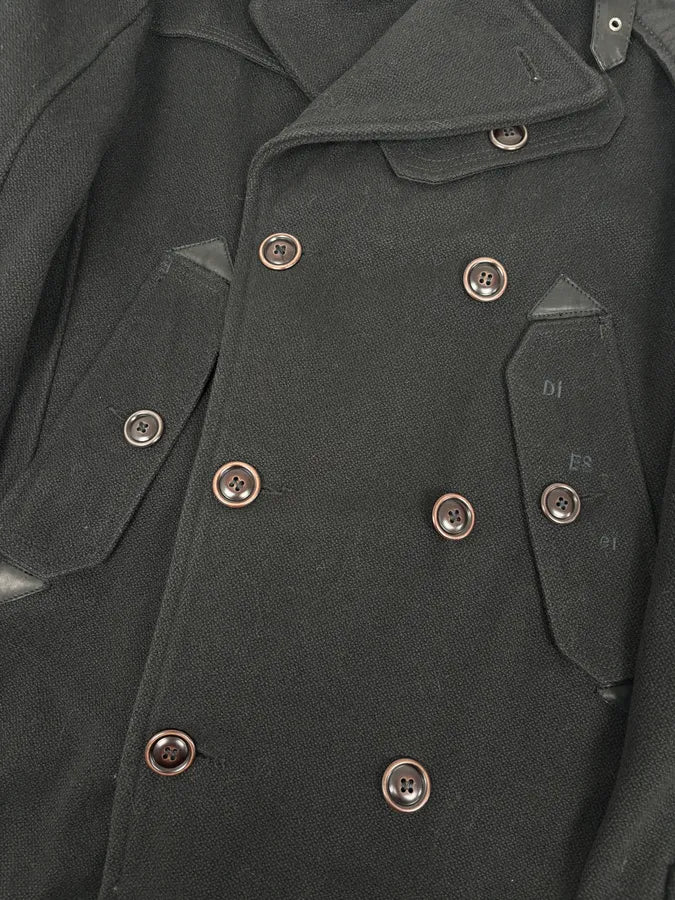 Diesel Black Wool Classy Caban Buttoned Jacket - Image 8
