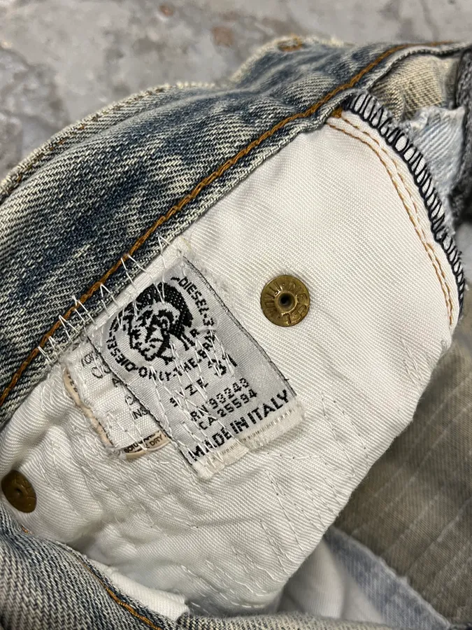 Diesel Blue Distressed Faded Slim Denim Jeans - Image 11
