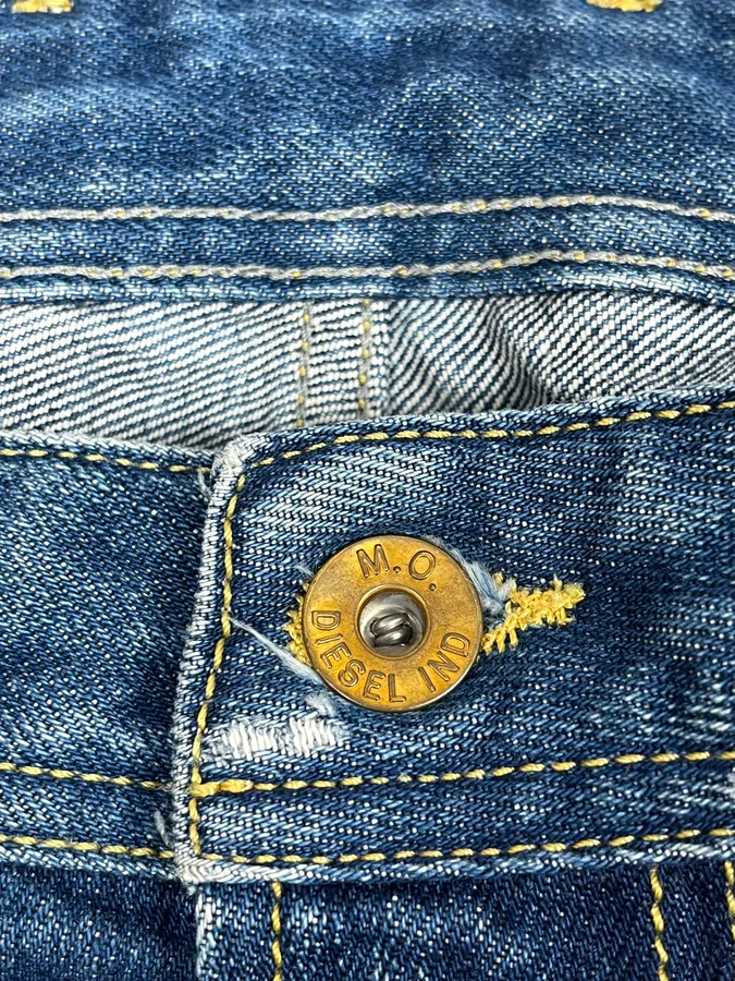 Diesel Blue Faded Denim Jeans - Image 11
