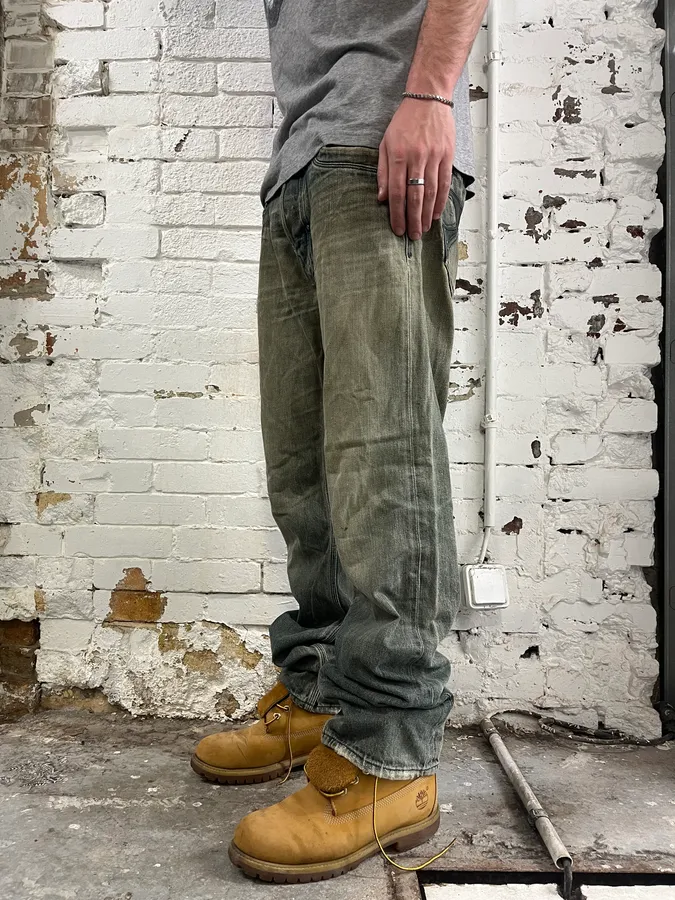 Diesel Blue Faded Rebel Denim Jeans - Image 3