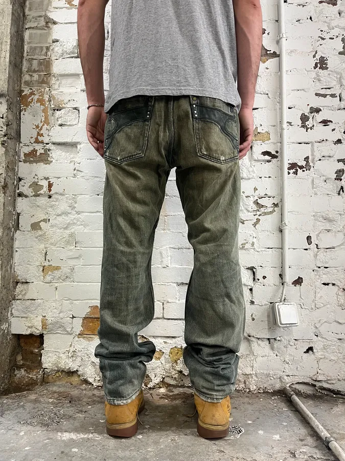 Diesel Blue Faded Rebel Denim Jeans - Image 4