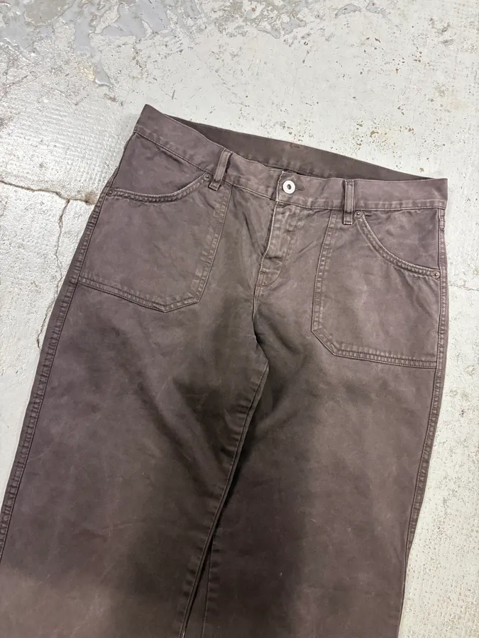 Diesel Brown Cozy Wide-Leg Pants - Image 5