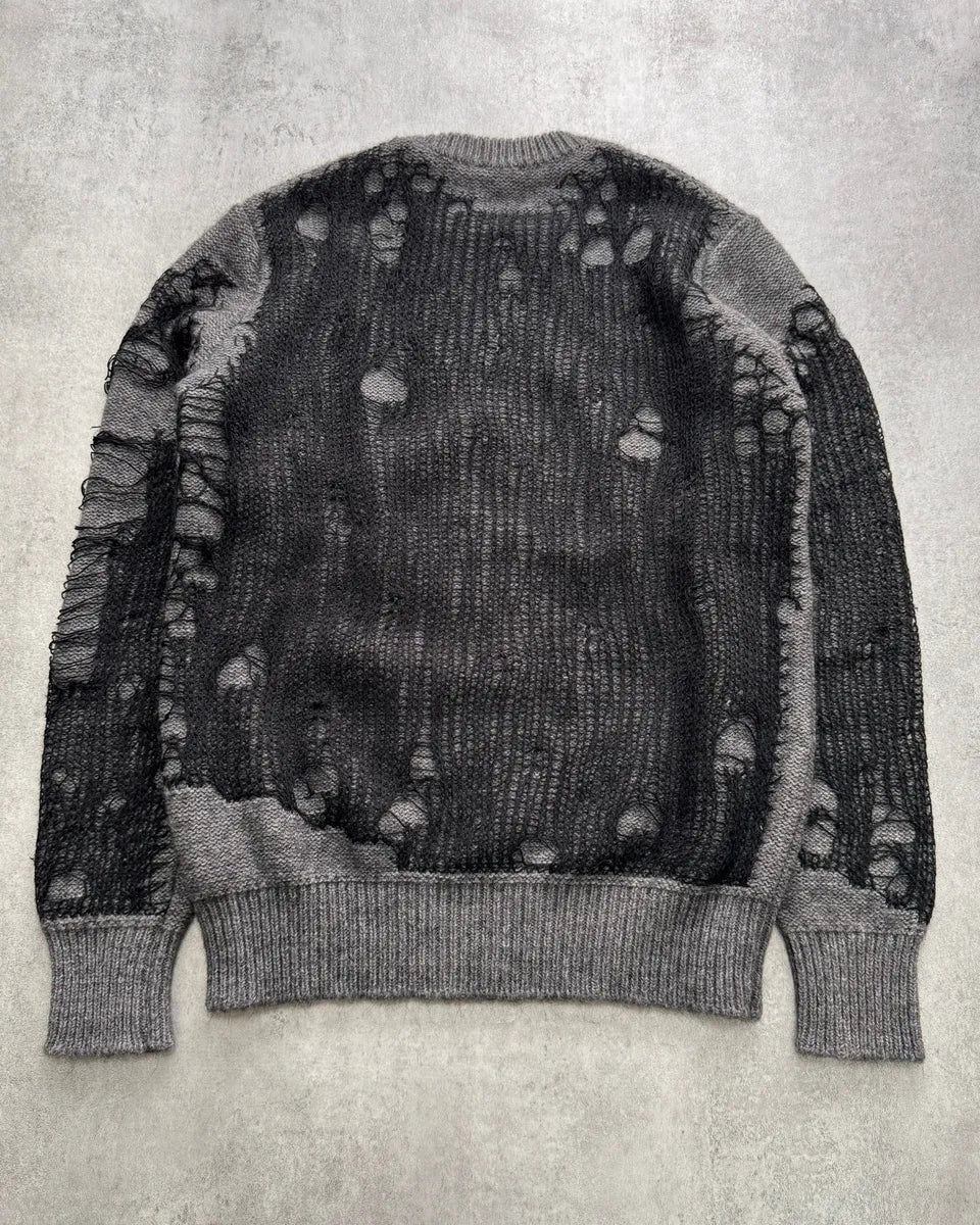 Diesel Destroyed Spiderweb Sweater - Image 4