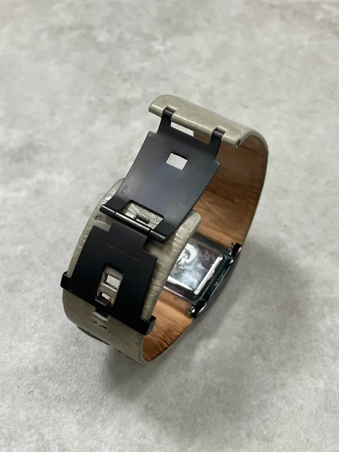 Diesel DZ 7067 Olive Patchwork Leather Watch - Image 6