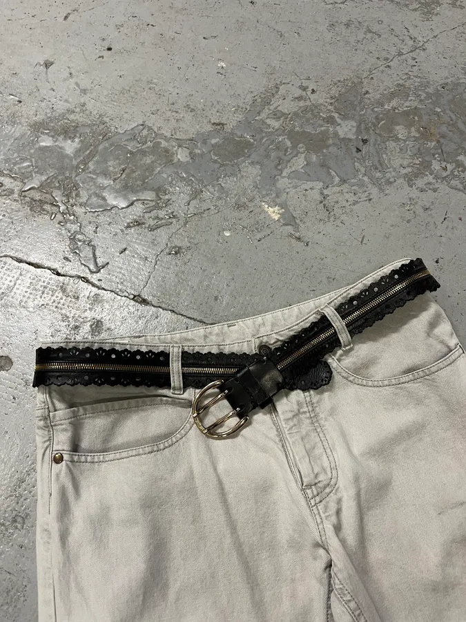 Diesel Full Zip Black Leather Belt - Image 3