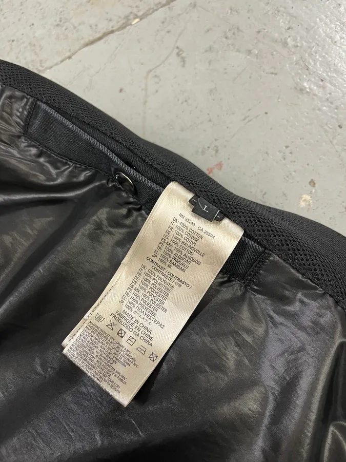 Diesel Grey & Black Hybrid Bomber Jacket - Image 10