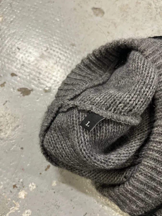 Diesel Grey & Distressed Black Layered Sweater - Image 11