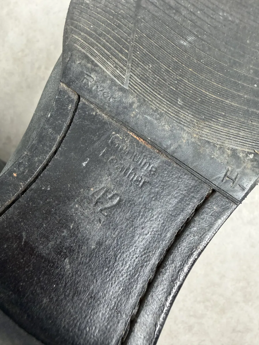 Diesel Grey Eroded Leather Boots - Image 8