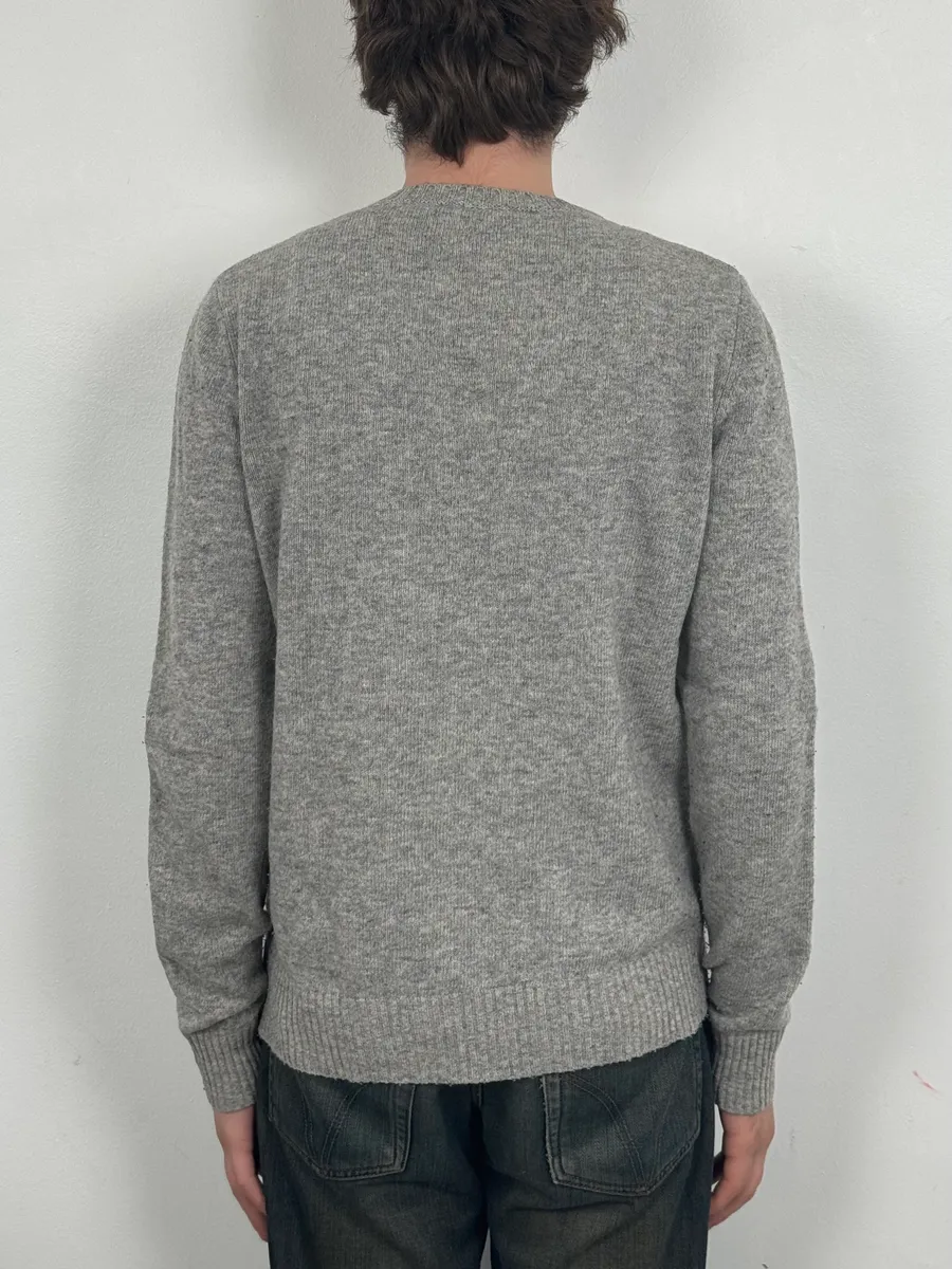 Diesel Grey Success Script Wool Sweater - Image 3