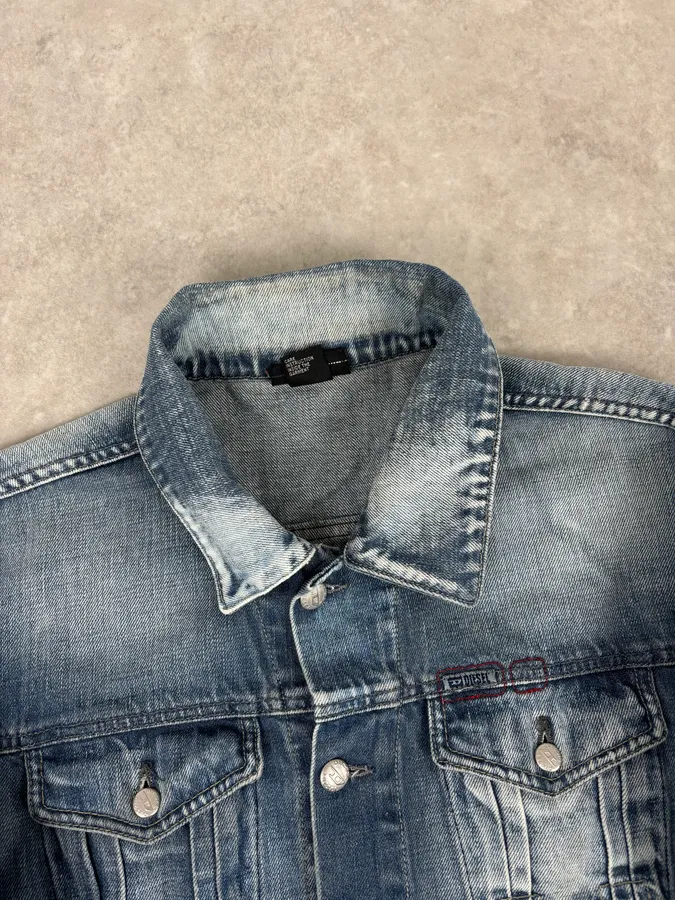 Diesel Light Blue Faded Denim Jacket - Image 4
