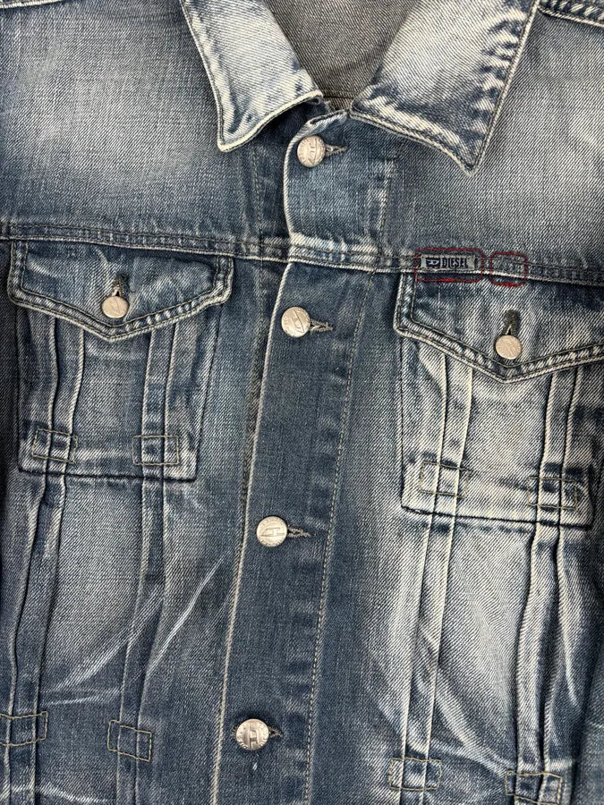 Diesel Light Blue Faded Denim Jacket - Image 8