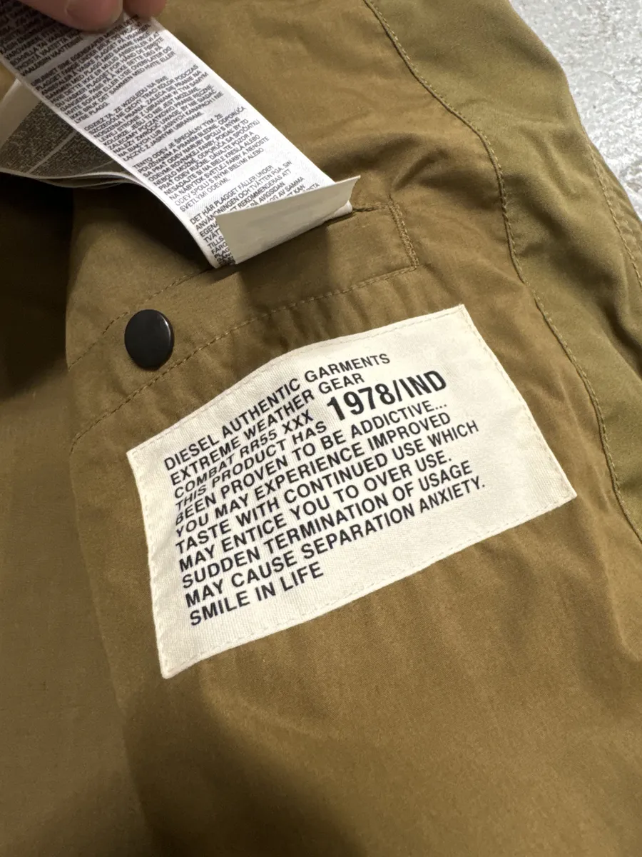 Diesel Multi Pockets Cargo Utility Beige Jacket - Image 11