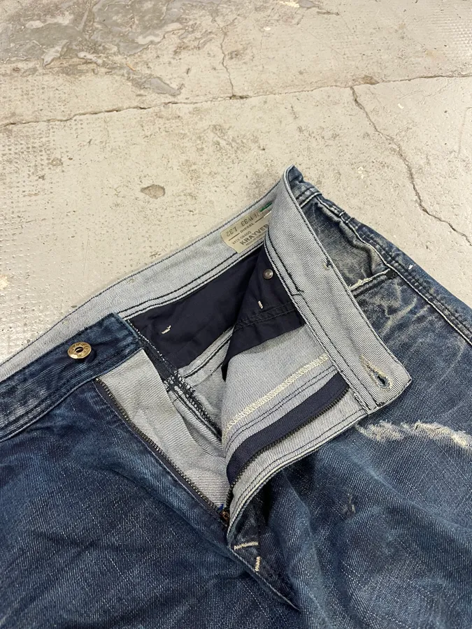 Diesel Navy Faded Distressed Slim Denim Jeans - Image 10