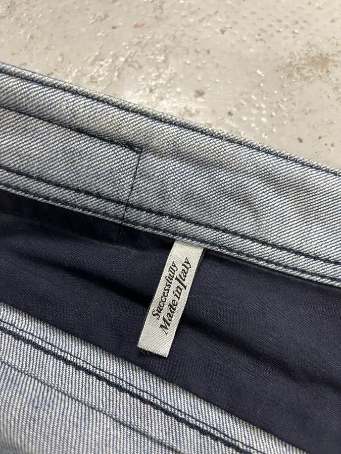 Diesel Navy Faded Distressed Slim Denim Jeans - Image 13