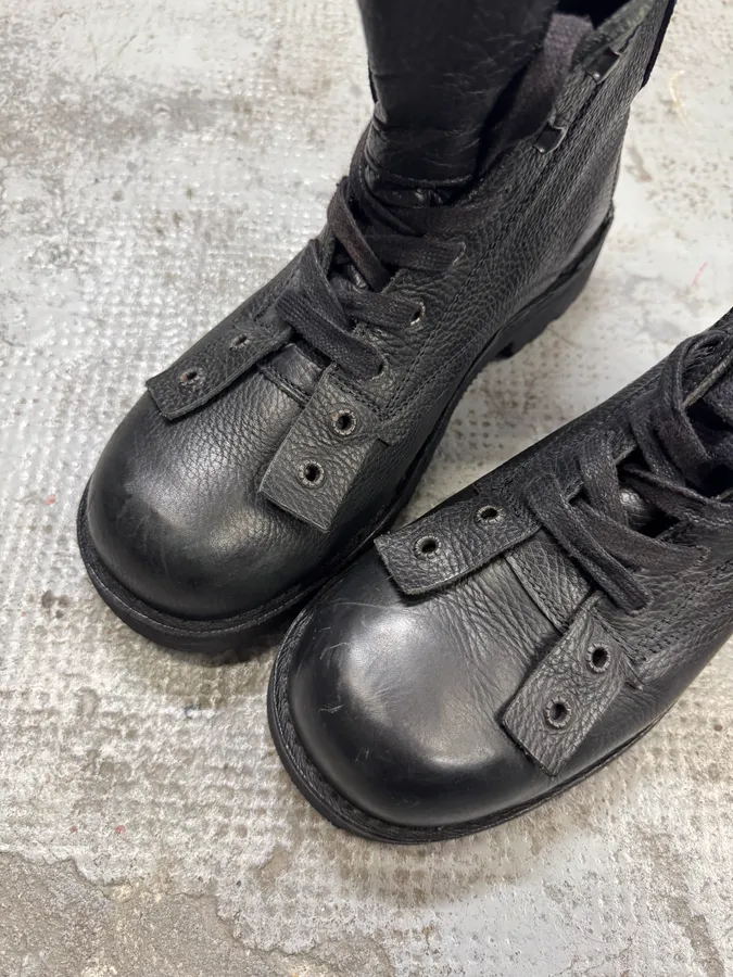 Diesel Style Lab Black Leather Boots - Image 6