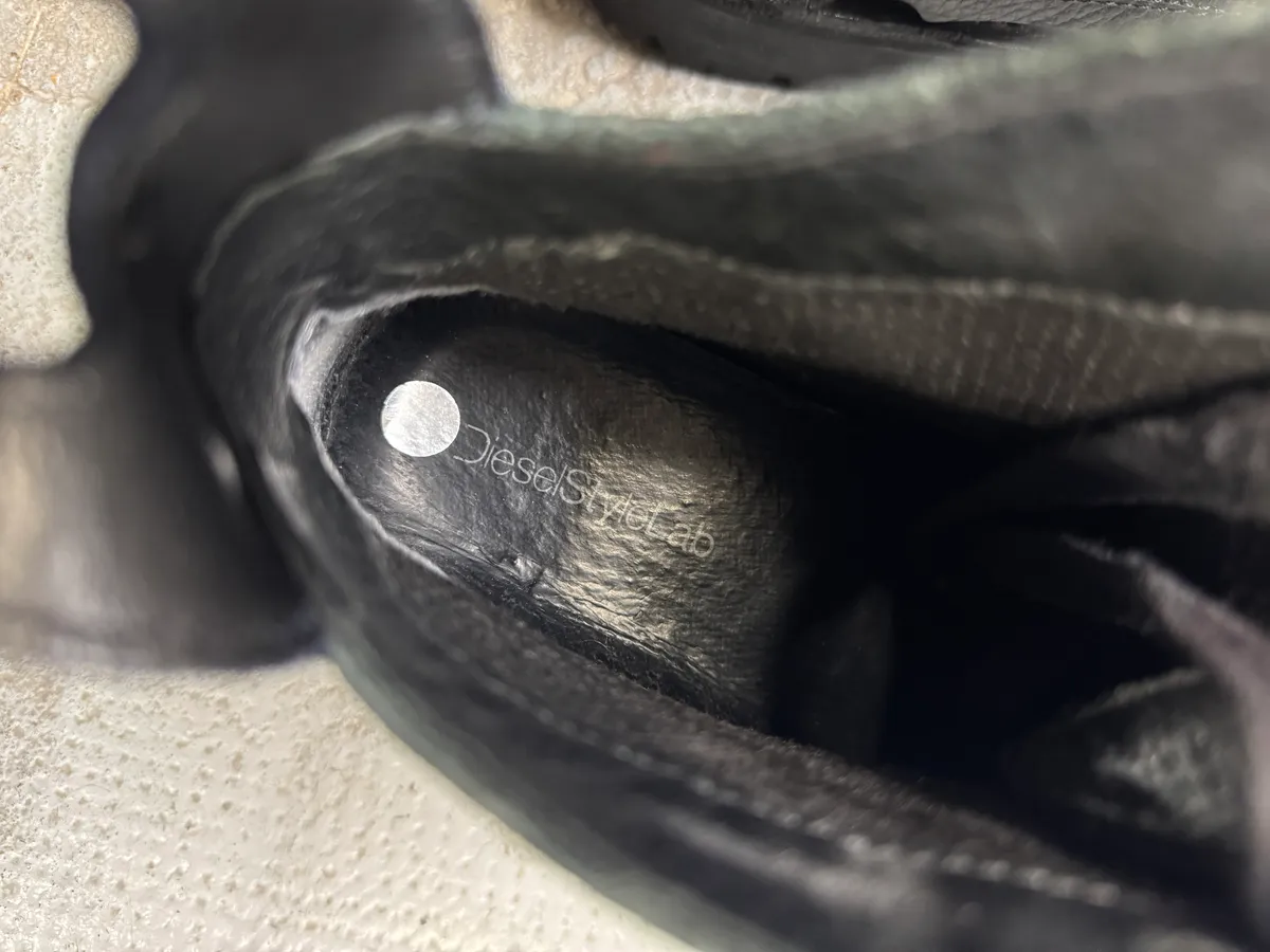 Diesel Style Lab Black Leather Boots - Image 9