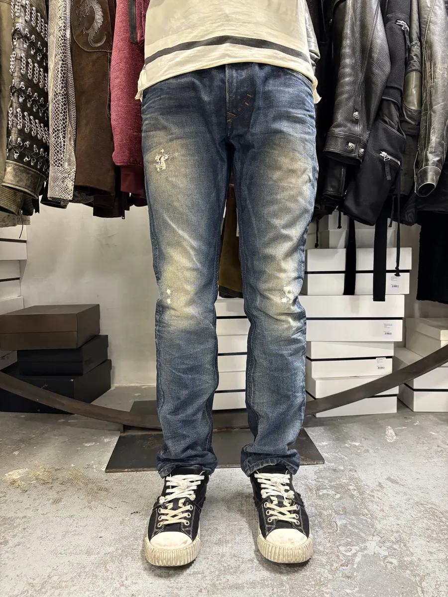 Diesel Sunfaded Blue Denim Slim Jeans - Image 3