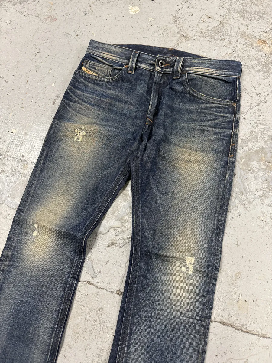 Diesel Sunfaded Blue Denim Slim Jeans - Image 6