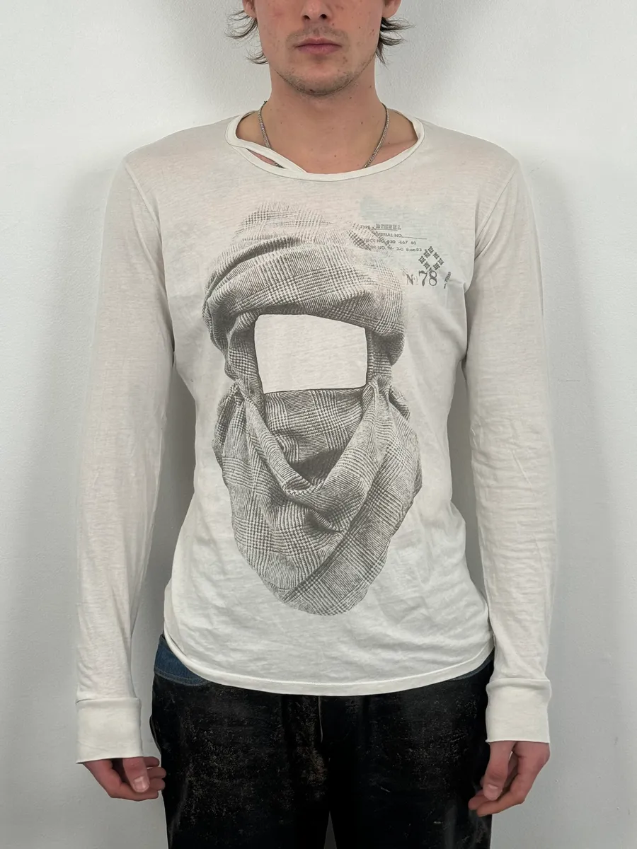 Diesel White Desert Abstract Arabic Longsleeves - Image 2